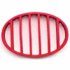 Grills Nonslip Silicon BBQ Grill Tabletts Racks Truthahnmatten Red Oval Silicon Braten Rack Küchenwaren Küche Kochzubehör