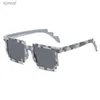 Sunglasses New Fashion Sunglasses Hot Selling Sunglasses Crawling Glasses New Mosaic Fun Glasses Boys and Girls Pixel Glasses WX