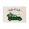 Tischtuchschreibtisch Matte Küche Organisatoren und Aufbewahrung St. Patrickss Day SaPhemats Irish Plaid dekorative inatierte Tischdecken Drop deliv dhvn9