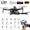 Droni Nuovo V168 8K Flusso ottico Drone G Posizionamento Aerial Camera Aerial FPV Affangola angolare Brushless Hover WX WX