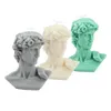 3pcs Kerzen natürliche Pflanzen Duft Renaissance Retro -Stil Kerzenstatue von David Gypsum Statue Früchte Aromatherapie Urlaubsfeiertag Kerze