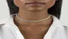 Ketten 2021 7 mm Breite Halbgold Gold Silber Zwei -Ton -Plattierung 5A CZ Doppelbordende Kubanische Verbindung Kette European Choker Halskette für Frauen 7844155