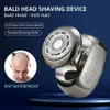 Página de barbeadores elétricos Shaver 5 em 1 barbeador elétrico usado para careca masculino com cabelos no nariz lateral queimando corte d'água à prova d'água kit de beleza masculina Y240503