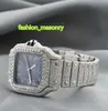 Pass Diamond Tester Custom Luxury Bling Full Diamond Watch VVS Moisanite Hip Hop Iced Out INTALED SEAKER MECHANICAL WESTES