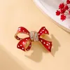 Broches mode voor vrouwen kristal bowknot dames broche decoratie kleding accessoires