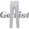 Męskie spodnie męskie Sprężyna i letnie długie spodnie oddychające i szybkie suszenie Elastyczne, Slim Pasujące męskie spodnie Y240506
