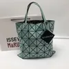Shoulder Bags 2024Issey Japan Miyake Glossy Ladies Fashion Bag High End Hand Beach Tote Messenger Grid Crossbody