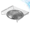 Griglie griglie barbecue rack barbecue per guastano giardino a gas portatile in acciaio bruciatore viaggia inossidabile campeggio da piano cottura in campeggio