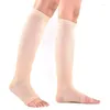 Femmes chaussettes 1pair compression Knee Varicose Open Toe