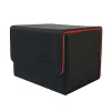 Games 100+ Aegis Guardian Sideloading Case Deck CaseFor Mtg Yugioh Deck Box: Black+ Red