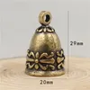 Decorative Figurines 1PC Brass Hand-made Vintage Pattern Keychain Bell Pendant Gift Fashionable Decoration Hanging For Christmas Party