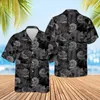 Camicie casual maschile divertenti con stampa 3d uomini camicia hawaiane camicia a maniche corte a maniche corte per ragazzi a petto singolo