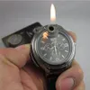 Nieuwe militaire lichter horloge mannen Quartz Refilleerbare Butane Gas Sigar Watches 2018 Heken Top Brand Luxury Business Quartz-Watches 287S