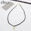 Chaines Edell Messik Black Rope Pendant Collier Good Craftsmain Quality Quality Elegant Exquis extraordinaire