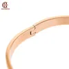 Bracelet de conception inspiré classique Nouveau et simplifié argent en or rose avec des bracelets originaux de charrette