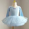 Portez des vêtements de danse pour enfants coton à manches courtes à manches courtes à manches courtes et à l'examen de ballet d'automne Vêtements