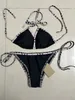 Seksi Bayan Tasarımcılar Bikinis Setleri Açık kayış şekli mayolar bayanlar banyo takım elbise giymek plaj kadını yüzen 50 karışık lüks marka boyu boyut s-xl #40