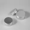 Kaarsen 50 stks aluminium container ronde metalen pot kaarsen tin leeg 15 g 30 g 50g 80 g 100 g 250 g lippenbals
