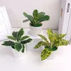 Decoratieve bloemen rekwisieten Desktop Ornament Home Decoratie Levensechte groen Pot Artificial Plants Bonsai Faux Grass Simulation Scindapsus