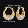 Orecchini a pennagliere Trendy Design unico Design unico colore Gold Hoop Roppi Round Heart Ear Drop Drop Donne Accessori per la festa Regalo di compleanno