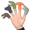 Andere speelgoed 5 Mini Cartoon Realistische Dragon Dinosaur Finger Puppet Sets rollenspel speelgoed Childrens Story PropsL240502