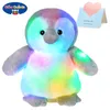 30 cm Jouettes en peluche mignonnes créatives lumineuses luminaires LED Light Animal Throws Oreads Kid Childrens Beau cadeau 240416