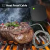 Grills Smart Wireless Bluetooth digitale roestvrijstalen roker grill BBQ vleesvoedsel thermometer met hoge temperatuursonde voor oven