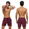 Herren -Shorts Datifer Sommer 2024 Herren Shorts Solid Color Gymnastik Mesh Liner mit Reißverschluss in Taschen Strand Schnell trockener Bermudas Maskulina Badeanzüge