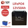 Lifepo4 12V 50AH wiederaufladbare Lithium -Akku für 12 -V -Palettengabelstapler 24 -V -LKW -Güterwagen