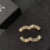 Luxury 18k Gold-Plated Brooch Brand Designer Designs Brooches For The Charming Girl To Be Honest High-Quality Jewelry Inlaid Brooch Box Birthday Party
