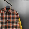 Fashion Original Chrener Shirts For Women Men High Version Ch NOUVEAU STREET TRENDE COST COSTOWER COSTOR MATHING PLAID Coton à manches longues à manches longues