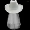 BERETS BRIDE COWGIRL HATTO VEILE DONNE Romantic