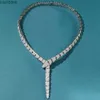 Подвесные ожерелья Chokers Классическая мода полная циркон бриллиантовый камень широкий или N змея в форме ожерелья в форме змеи Женщины роскошные дизайнерские ювелирные украшения 231129