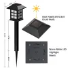 Décorations LED Solar Pathway Lights Lampe Lampe extérieure Décoration de lampe solaire extérieure pour jardin / cour / paysage / patio / allée de la passerelle