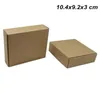 Brown 30pcslot 104x92x3 cm Kraft Paper Wedding Boxes for Ornament Jewelry Wrap Cookie Cardboard Handmade Soap Candy Storage Pac7007486