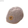 Chaps chapéus de 1 a 3 anos de moda na moda Beret Beret Spring Childrens Hat Hat Boys and Girls Hat Hat Childrens Hip-Hop Button Hat Cassette WX