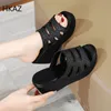 Slippers pour femmes à l'usure pour les femmes non glissantes imperméables respirant extérieur confortable chaussures de plate-forme décontractée