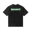 T-shirts masculins Nouveaux t-shirts Saint Michael Wash Rétro poids lourd femme femme bonne qualité printfashion couple décontracté top t-shirt j240506