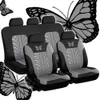 Full -Set -Autoabdeckungen Autositzabdeckungen Autositzschutz Autositzabdeckungen Polyester Fabric Universal Passform für die meisten 2024