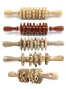 Массагер с полным телом деревянный брюшной полость девять колесных роликов массаж спины спины133037