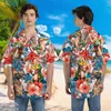 Herren lässige Hemden Harajuku Fashion Crocodile Grafik Strandhemd Hawaiianische Tierhemden für Männer Cartoon Alligator Liebhaber Knopf Y2K Blusen Y240506