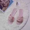 Fashion Original H Slipper Slippers printemps été Nouveau Pig Pig Nose Crystal Chaussures Portez des pantoufles extérieures à pied résistant pour les femmes avec un logo de marque 1: 1