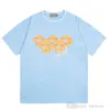 2024 Men d'été T-shirt Designer Tshirt Tops Tears Trendy Brand Casual Loose Pure Cotton Colon