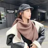 Schals Mehrzweckmodell gestrickter Poncho -Schal -Schal -Dekoration Herbst Winter Winter Warm Bluse Pullover Umhang Cape -Schals für Frauen