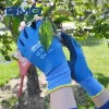 Gants de travail gants gants de sécurité pour le travail en polyester bleu gris tartex sabledy jardin agriculture construction gants imperméables