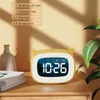 Relógios da mesa Relógios Recarregáveis Música Digital Clock Night Night Touch Snooze sempre Exibição da mesa de mesa Relógio 12/24H Clock LED de Dual Alarm LED