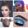 EK0H Body Glitter Glitter Diamant Eye lovertjes gel eyeshadow palet make -up haarlichaam gezicht glitter gel kunst flits losse pailletten crème zeemeermin d240503