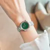 Montre-bracelets Luxury Quartz Watch Women Business Fashion Casual Round Round Silver en acier inoxydable STRAP