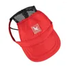 Hondenkleding uniek huisdier honkbal cap adembaar stoffen buiten sport sunhat vizier 4 maten accessoires