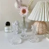Candles Glass Candlestick Holder Ins Candle Holder Wedding Birthday Party Decor Nordic Star Dot Candlestick Living Room Desktop Ornament
